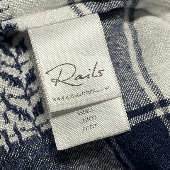 Rails Lily Blouse in Sapphire Jacquard - Picture 4 of 14